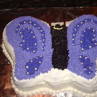 Butterfly This was the first cake I made for a party. Everyone loved it, and I was so proud!