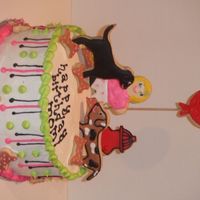 Cookies On Birthday Cake 