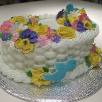 Final - Course 2 Final cake for course 2 - Victorian roses, daisies, primroses, chrysanthemums, daffoldils, violets, apple blossoms & pansies (my fave...