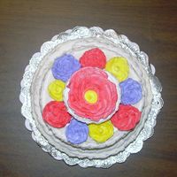 Top Of Mini Shower Cake This is a miniature bridal shower cake I made for my sisters shower. The bottom layer is a 6 round, the middle layer is a 4 round I made...