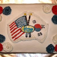 Shower Holt Korea Usa This cake was done for my adopted son's baby shower. It is a BCT modeled after a pin the adoption agency gave us. It includes the...