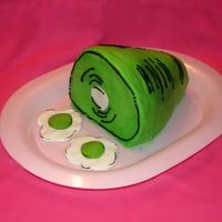 Green Eggs And Ham Smash Cake This one is for my son's 1 year photo shoot! I've gotten some flack about how over the top this cake and his birthday cake were,...
