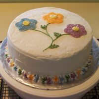 Flower Power Another cake for the navy cake walk. Inspired by a cake in one of the Wilton course guides.