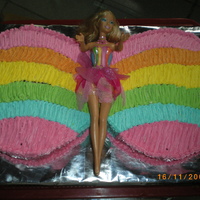 Barbie Fairytopia this is my daughter's 4th birthday.i had some problems with the colors the wings are not the one i planed next time i will change the...