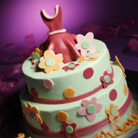 Violet's Dress This cake was the second cake I created for Icing Smiles, Inc. It was done for a little girl bravely battling a brain tumor and was...