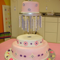 Sparkly Jewelry Cake I made this cake for my daughter's 6th birthday party at an art studio. Cakes are buttercream with chocolate and fondant accents. &...