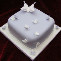 Butterflies Final design of college cake