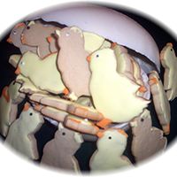 Chicks In An Egg My two preshcoolers were in the "chick" room. Did these for a sharing and caring event they had in class. Egg is chocolate ;...