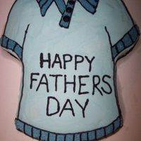 T-Shirt Cake - Father's Day 06' T-shirt pan, buttercream frosting