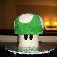 1 Up Mushroom Mushroom cake from Super Mario Brothers.