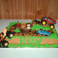 Monster Truck Cake 9x13 monster truck cake