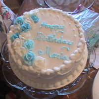 Birthday Cake I made this cake for a friend of mine. Buttercream frosting