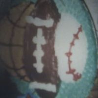 Sports This is for a Co-worker's little boy. He likes all sports and boy did he like the cake