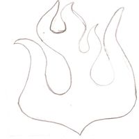 Scan0001.jpg Flame sketch for Harley Davidson cake in Father's Day gallery. Six flames fit around 9inch round.