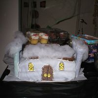 Haunted Castle This was done last minute so not too thrilled. Haunted castle for halloween party