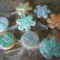 Same Cookies All Laid Out. Same thing, before they were made into a bouquet.