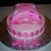 Ist Birthday Cake This cake is for my friend's daughter, who is turning 1. I'm not totally happy with the outcome...had a very hard time with the...