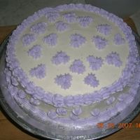 First Practice Cake My first practice cake at home for my wilton class.