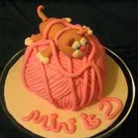 Cat And Yarn I did this cake for my 2 year old daughter's birthday. Based (obviously) on a Debbie Brown design. Chocolate chip cake with BC &...