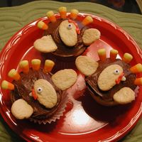 Turkey Cupcake Found these on the Family Fun website. They were very easy to make.