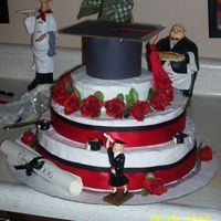College Graduation this one i did at the last minute..and it is my fourth cake i believe... i did it for friend.. for some reason i keep doing these late at...