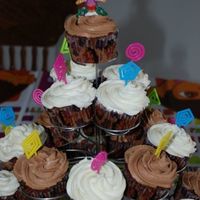 Dora Cupcakes Dora cupcakes - Buttercream Dream recipe.