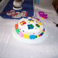 First Fondant Cake For My Husband And Dad's Birthday 