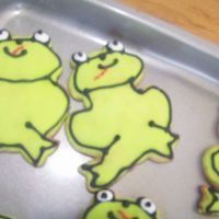 Frog Cut out Cookie w/ Royal Icing