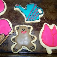 Summer Themed Cookies Glace and Sugar Cookies