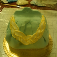 Purse Cake Took purse cake class with Norman Davis at 2009 Cake Camp in Las Vegas - dummy covered in fondant, fondant accents, royal icing piping