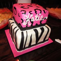 Leopard And Zebra Cake This is a replica of "Snooki"s cake that was done on Cake Boss. One of my friends had a costume party in which she went as Snooki...