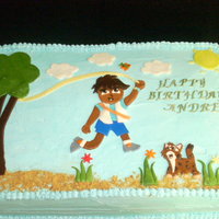 Diego Birthday Cake Diego and Baby Jaguar made of fondant swiss merengue buttercream w/ dulce de leche filling. Thanks so much for looking.