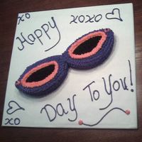 Sunglasses This was so easy and fun to make! Other than having trouble w/ the pink frosting being a little bitter, added too much pink, it turned out...