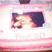 Paytons Cake sloppy but I tried hard