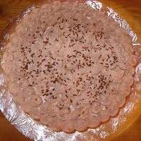 My Boss's Bday Cake marble cake w/chocolate frosting