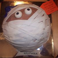 Mummy Cake another cake that I recreated based on ideas from this website. I made it for a bakesale, and it pulled in quite a bit. It was from scratch...