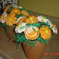 Birthday Bouquet My daughter decided she wanted ice cream cake for her birthday. This was my first attempt at cupcake flower pots. I will definitely try...