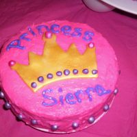 1St Birthday Princess Personal Cake This is a close up of my daughter's personal cake on her birthday.