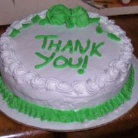 Thank You Cake Simple cake to say thank you. Chocolate cake with buttercream.