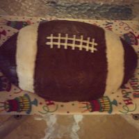 Touchdown! Chocolate cake w/ chocolate icing.