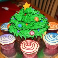 Christmas Tree Another view of the other one, but with little cupcake presents under the tree.