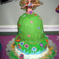 Hula Girl Doll Cake This cake was for my daughter's 8th Bday. It is all chocolate cake using the 123 Gluten Free mix, which works great for layer cakes....