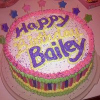 Girls Birthday Cake This was a cake for my neice. Not fancy, but came out cute!