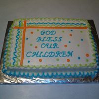 Sunday School Promotion Sunday School children moving up to next grade level of classes.