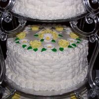 Another View! This is a view of the flowers on top of the cake.