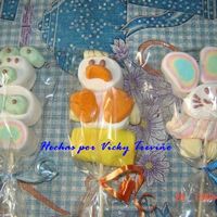 Arca De Noe Brochetas de Bombon hechas por mi hermana para un baby shower, Espero les guste