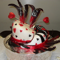 Valentine/sweet 16 Cake She celebrated on Valentine's day.....