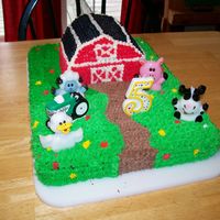 Barnyard Birthday Cake For my daughter's 5th birthday. Pretty simple but cute.