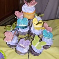 Pastel Butterfly Cupcakes Cupcakes to match Sara's cake. My friend was worried we'd have too little cake (even though there were at least 24-30 servings in...