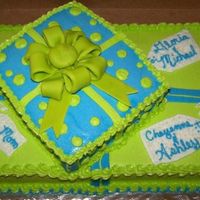 Gifts For The Kids this was a cute idea. my best friend wanted a cake for kids so we decided that all kids love presents, went with bright colors that they...